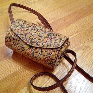 Patricia Nash Floral Barrel Cross-Body Bag